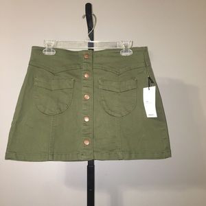 Army Green Utility Skirt